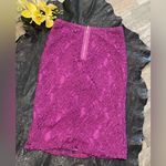 Xhilaration Modern Fuchsia Lace Straight Pencil Skirt Women  Size M Photo 2