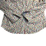 Talbots  Heart Print Button Down Shirt Long Sleeve Career Casual‎ Petite Small Photo 2