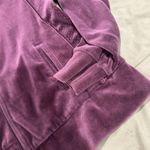 Nike Vintage Velour Large Women's Zip Up Hooded Track Y2K Photo 3