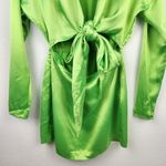 Retrofête Retrofete Olinda Mini Dress in Lime Punch Green Small? NWT Sample Long Sleeve Photo 2