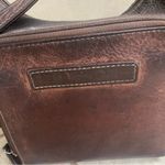 Fossil Vintage  Messenger Bag, Crossbody Bag~‎ Dark Brown Leather STRAP HAS wear Photo 15