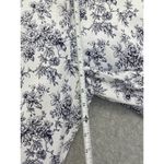 Mario Serrani  Italy Women's White Floral Pants Size 12 Faux Front Pockets Photo 8