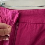 ZARA Pink Fuchsia Linen Blend Shorts Photo 1