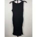 Seraphine Black Sleeveless‎ Ruched Side Seam Maternity Tank Dress Size 6 Photo 5