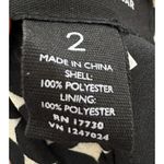 Who What Wear Polka Dot Pleated Midi Skirt Black Cream Size 2 Photo 6