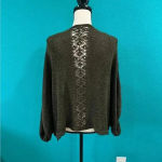 Wishlist News with tags  balloon sleeve crochet back detail kimono style cardigan Photo 1