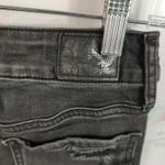 American Eagle Black Midi Jean Shorts Photo 6
