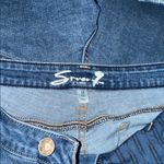 Seven7  Women's Frayed Hem Jean Shorts - Blue Photo 3