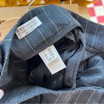 Brunello Cucinelli mid grey pinstripe linen/wool pants Photo 5