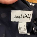 Joseph Ribkoff  Navy Blue White Polka Dot Wrap Midi Dress‎ Size 4 Ruffle Tiered Photo 4