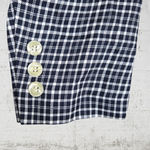 70s Vintage Navy Plaid Double Breasted Crop Deadstock Blazer Jacket Size 10 Blue Photo 10