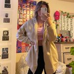 SheIn Oversized Khaki Hoodie Photo 0