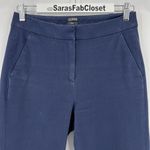 J.Crew Navy Blue Kate Straight Leg Pants Bi-Stretch Cotton Blend BF401 Size 4 Photo 3