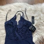 Lulus LULU’S Madalyn Navy Blue Lace Maxi Dress Photo 3