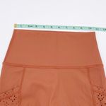 Aerie  Rust Orange Laser Cut Side Panel Pocket Leggings High Rise Size Small Photo 9