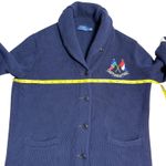 Ralph Lauren Polo VINTAGE 1991 Cross Flags Shawl Cotton Cardigan Women L Photo 6
