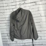 Forever 21 Silver Windbreaker Jacket Women’s Small Lightweight Hooded Full Zip Photo 11