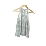Joie  Womens Brighton Blouse Top Size S White Gray Print Silk Sleeveless100% silk Photo 5