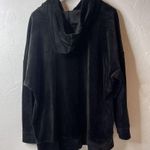 Ideology  Womens Soft Velour Drop Shoulder Hoodie 3X Plus Size Black Sweatshirt Photo 2