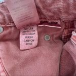 AMO Stix Crop Jeans in Canyon Rose Pink Size 25 Photo 15