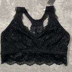 Kindred Bravely Bra Womens Medium Black Nursing Bralette Lace Racerback New Photo 0