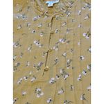 Ana A New Approach Women Blouse Long Sleeve Sz XL Gold Floral Kimono Sleeve NWT Photo 8