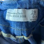 Abercrombie & Fitch Women's 28 Paper Bag Mom Jean Ultra High Rise Fray Hem Denim Photo 5