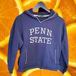 Gear Penn State V‎ Neck Hoodie With Paw Print on the Back Size Large Blue Photo 0
