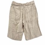 Coldwater Creek Linen Belted Wide Leg Long Shorts Photo 1
