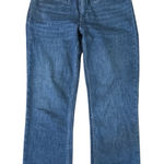 Maeve Anthropologie  Blue Cropped Straight Jeans Denim Size 28 High Rise Photo 0