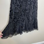 Women's Dress VTG Burnout Velvet Paisley Y2K Deadstock Fairy Goth Vampy Witchy Black Size 16P Photo 5