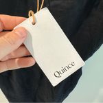 NWT Quince 100% European Linen Scoop Neck Midi Dress Black XS Photo 8