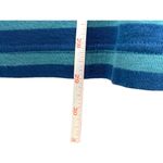 Duluth Shirt Womens Teal Stripe Scoop Neck Long Sleeve Pullover Tee XL Blue Photo 2