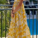 ZARA  Yellow and White Floral Dress Photo 1