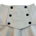 Alexis Kita Vegan Leather Mini Skirt Ivory / Size M Photo 7