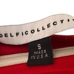 Delfi Collective Red Strapless High Slit Ruffle Maxi Dress S Red Photo 4