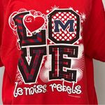 Comfort Colors Love Ole Miss Rebels  t shirt size Large crew neck short sleeves Photo 1