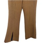 Current Air NWT  Women's Houndstooth Split Hem Trouser Pants Brown Black Sz Large Photo 6