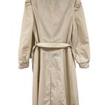 Vintage 80s J.Gallery Trench coat with puff shoulders Brown Size 6 Photo 1