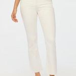 New! JCrew Factory Tall flare crop jean in signature stretch Mid Rise 29 Tall White Photo 0