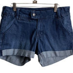 Old Navy "The Diva" Blue Denim Jean Shorts -Cuffed Size 8 Photo 0