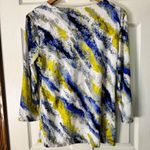 JM Collection Abstract Print Top 3/4 Sleeve Comfortable Knit Top Size S Photo 6