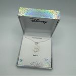 Disney TINKERBELL CRYSTAL MOON PENDANT NECKLACE Silver Plated Photo 2