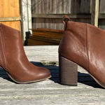 BP . Lance Leather Block‎ Heel Bootie - Size 8 Photo 0