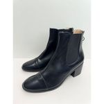 Journee Collection Nigella Booties Size 11 Black Vegan Leather Zip Block Heel Photo 4