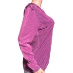 Pulp long sleeve v neck boysenberry pullover with hooded sweater L Purple Size L Photo 3