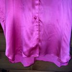 Victoria's Secret Vintage Gold Tag Victoria’s Secret 100% Silk Pink Long Sleeve Top Medium Photo 3