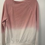 Old Navy Cotton Pink White Ombre Medium Long Sleeve Sweatshirt Photo 1