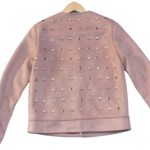 ZARA  Suede Effect Studded Jacket Photo 7