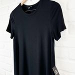 EXPRESS Black T-Shirt Dress Short Sleeves Stretchy Size Small NWT Photo 2